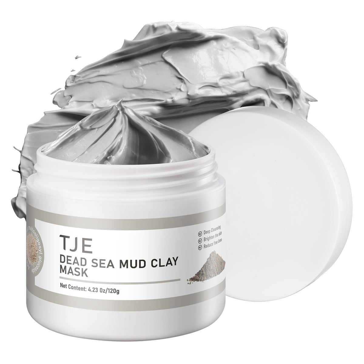 Dead Sea Mud Clay Mask jar – TJE Skincare
