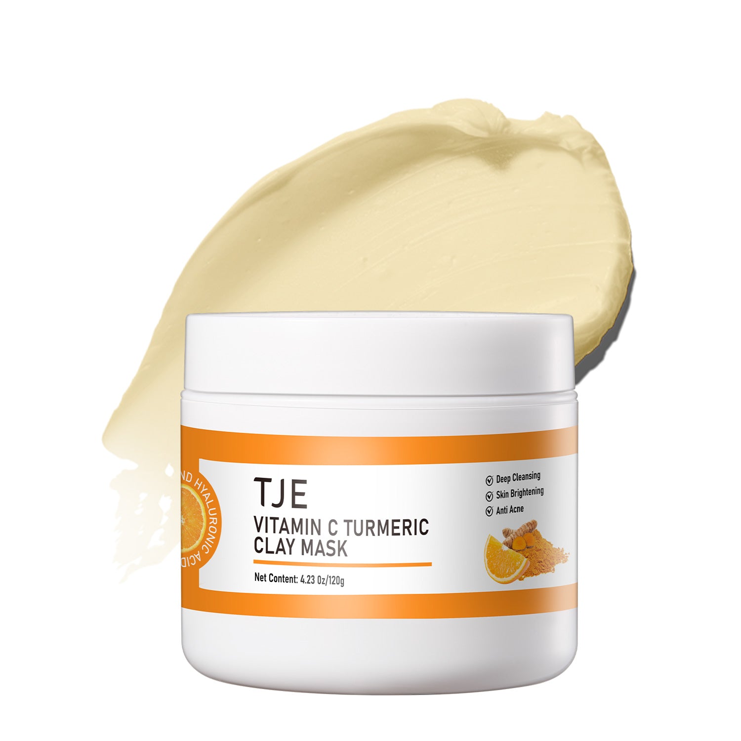 Vitamin C Turmeric Clay Mask jar – TJE Skincare