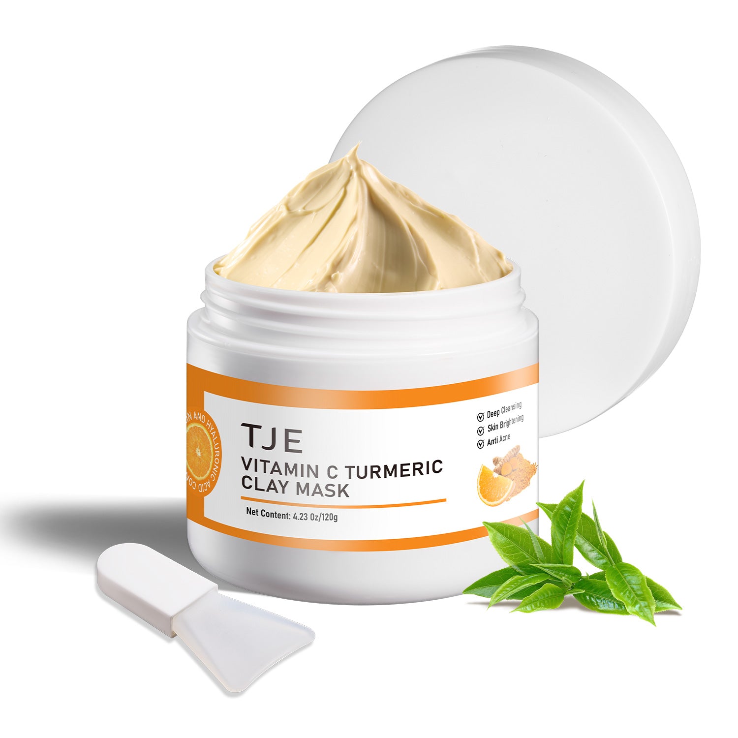 Vitamin C Turmeric Clay Mask jar – TJE Skincare