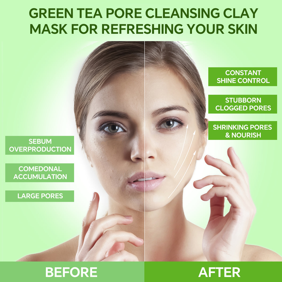 Green Tea Clay Mask | Detox & Soothe Skin – TJE Skincare