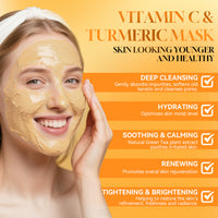 Vitamin C Turmeric Clay Mask jar – TJE Skincare