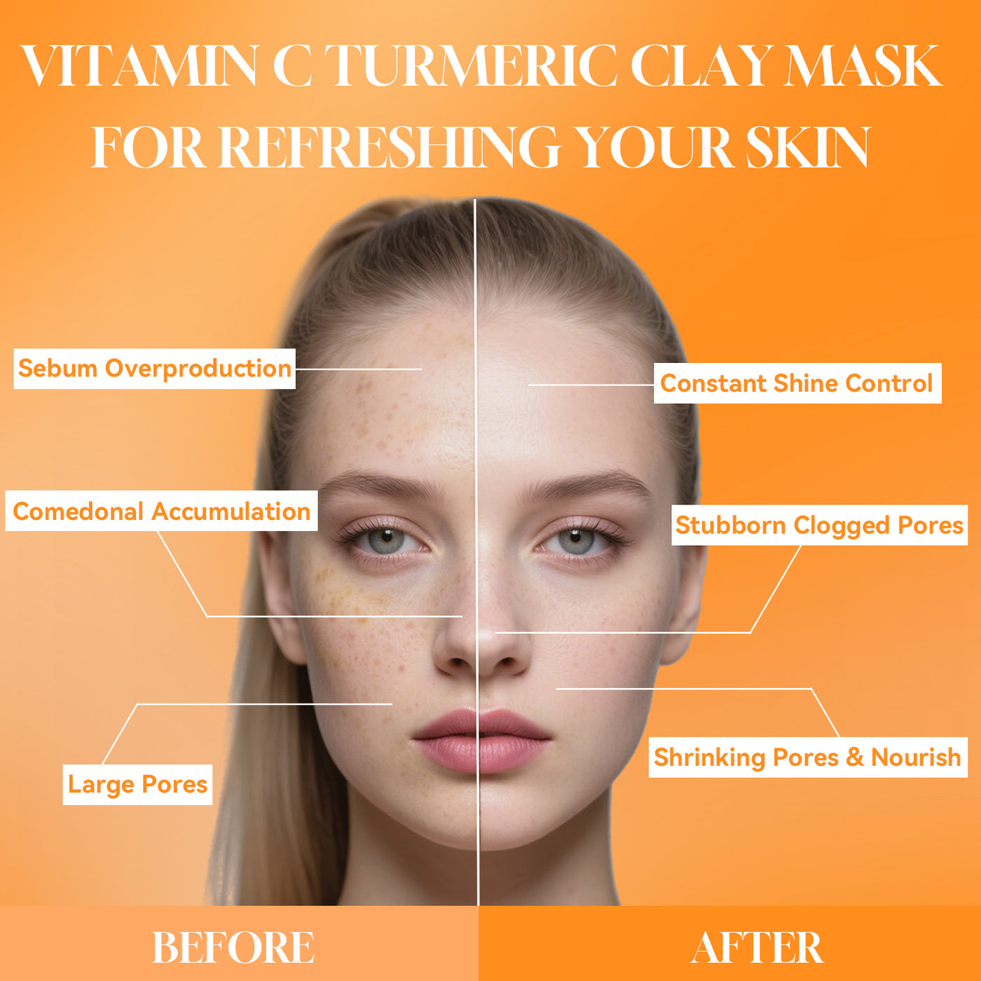 Vitamin C Turmeric Clay Mask