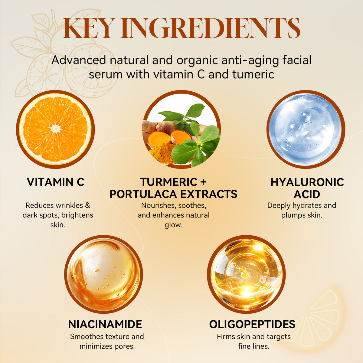 Applying Vitamin C Turmeric Face Serum to face