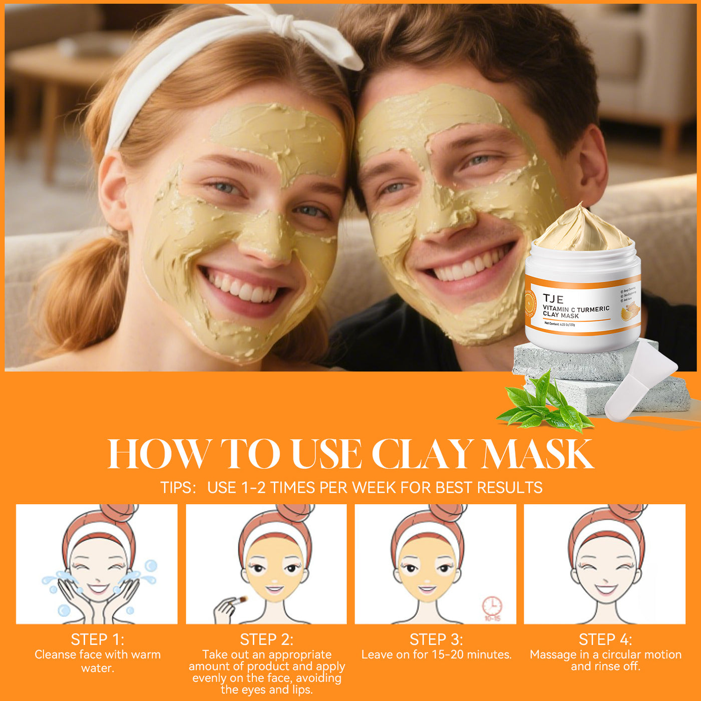 Vitamin C Turmeric Clay Mask